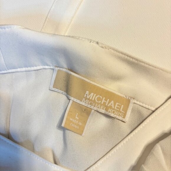 MICHAEL by Michael Kors Pleated Swing Top - Size L - Picture 5 of 6